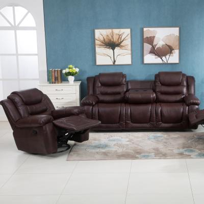 China Multifunction massage American style recliner sofa set with fix table QL-514 for sale