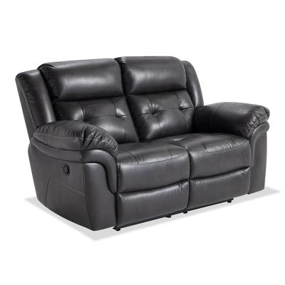 China Massage Style Modern Living Room Recliner Sofa Loveseat European Home 2 Seater Leather Recliner Sofa for sale