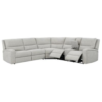 China Modern North European Living Room Extended 22Recliner Electric Sofa Set Fabric Sectional Style Recliner Sofa for sale