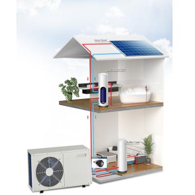 China Cop Air Source Heat Pump Outdoor Split Hot Water Heater For Domestic Hot Water for sale