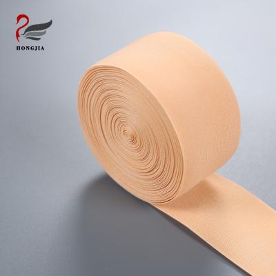 China Polyester Webbing Strap Sublimation Transparent Knitted Elastic Webbing For Garment for sale