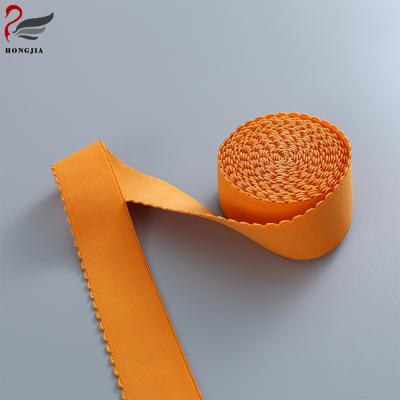 China High Quality Elastic Bra Band 32Mm 40Mm Customized Picot Wide Elastic Edges For Garment Sewing for sale