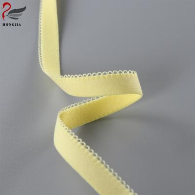 China Fatory Elastic Customized Wave 25 Mm Picot Edge Elastic For Underwear Panties Sewing for sale