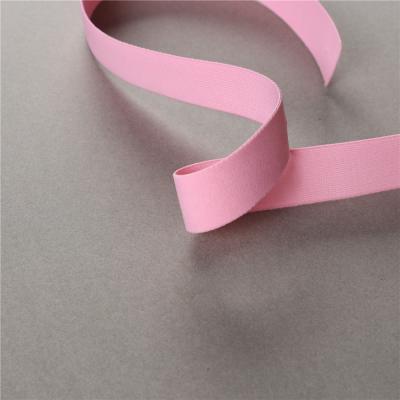 China 10mm Elastic 18mm 20mm Customized Flat Soft Elastic Webbing Band For Sports Bra Underwear for sale