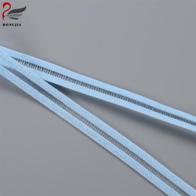 China Elastic Factory Nylon Spandex Grosgrain Fold Over Elastic Bias Binding Band For Garment Bias Shiny Elastic for sale