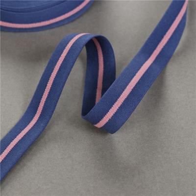 China 20mm Woven Yarn Elastic Colorful Soft Custom Elastic Band For Ornament Of Panties Pants Garment for sale