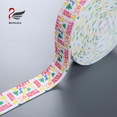 China Factory Custom Comfortable Woven Nylon Strap Elastic Printed Elastic Waistband For Clothes Underwear Boxer for sale