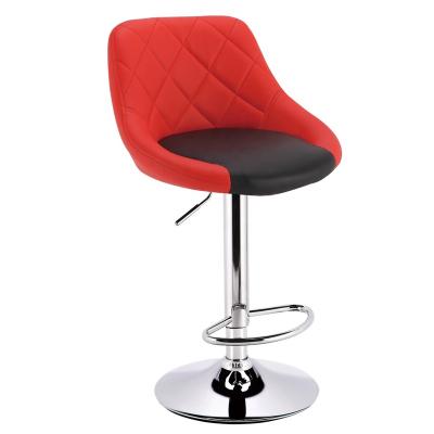 China Contemporary Multi Color Metal Red Velvet Cheap Kitchen Bar Chairs Bar Stools for sale