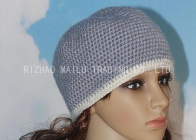 Chine Chapeaux lavables de crochet de dames du chapeau des femmes de crochet d'alpaga avec le bord blanc de chapeau à vendre