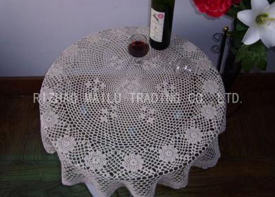 China Round Shape Dinner Knitted Table Cloth Dessin Caviar For Home Furniture for sale