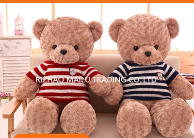 China 60 cm / 80 cm Height Teddy Bears Animal Plush Toys With Knitted Sweater for sale