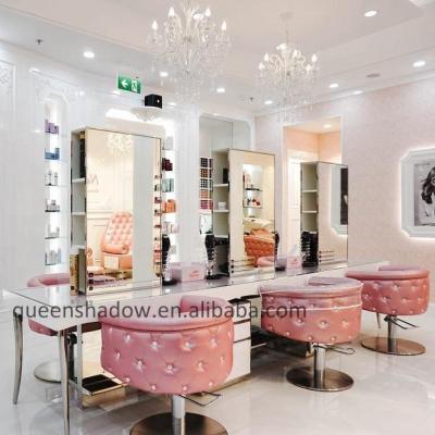 China Whole Package of Beautiful Appearance Set Pink Hair Salon Equipment, Furniture and Facilities for sale