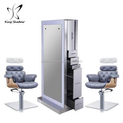 China Modern Beauty Salon Sets Living Room Furniture Vanity Makeup Table Dressing Table with Mirror and Stool for sale