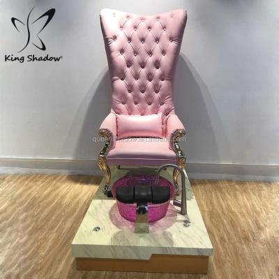 China Modern Luxury Kingshadow No Plumbing Pedicure Chair Pink Pedicure Chair for sale