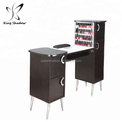 China Modern LED Nail Table Nails Supplies Beauty Salon Equipment Manicure Tables With Vacuum for sale