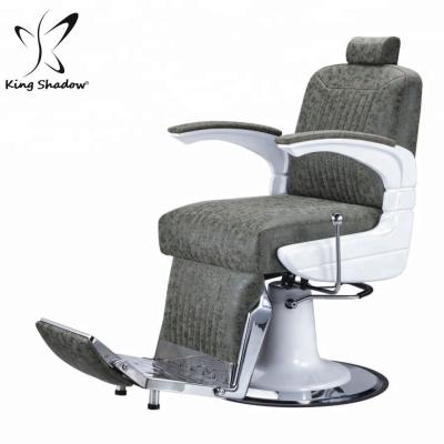 China Beauty Comfortable Barber Shop Salon Equipment And Furniture Hairdressing Cutting Chair Metal Antique Barber Chair for sale