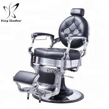 China European Vintage Hydraulic Cast Iron Barber Chair Wholesale Golden Integral Barber Chair for Man Barber Shop for sale