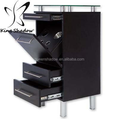 China 2021 New Design Fashionable Salon Beauty Trolley Lockable Hair Cabinet Salon Trolley for sale