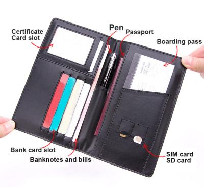 China Anti Theft Passport Holder Cover Travel Wallet Rfid Blocking Leather Card Case For Men for sale