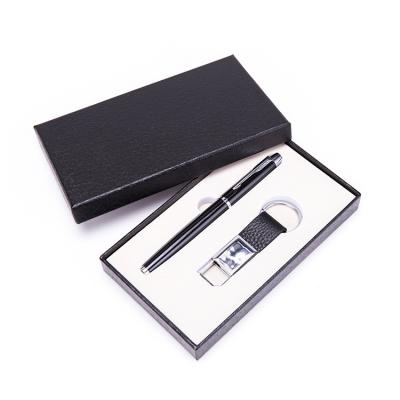 China Fashion Stock To Sell Drop Shipping Leather Key Chain With Pen Key Chain Ring For Company Gift for sale