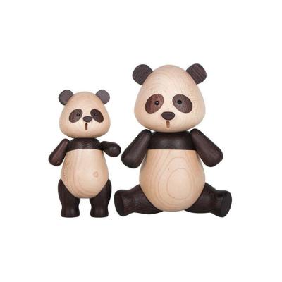 China Natural Wood Panda Toy Europe Wenge Wooden Anima l For Accessory for sale