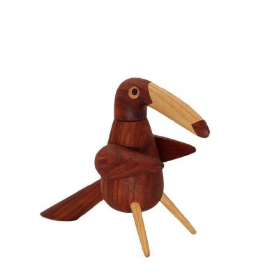 China Rosewood Europe Home Decor Wooden Hornbill Animal Accessories For Sale for sale