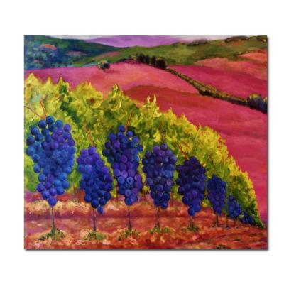 China Abstract Handmade Oil Painting of DIY Vineyard Painting Canvas for sale