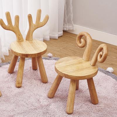 China Hot Selling Wooden Animal Chair And Europe Lovely Small Home Decor Table For Kids Study for sale