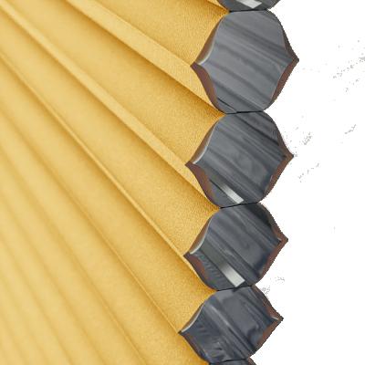 China Blackout / Room-tarnish Hexagonal Pleated Sun Blocking Curtain Fabric for sale