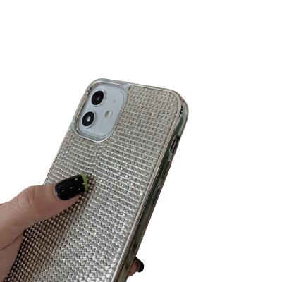 China 2021 Silver Glossy Anti-fall Phone Case For iPhone Case Plating Girl Women Bumper Cover for sale