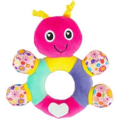 China 2021 Rattle Ring Bell Baby Doll Cartoon Animal Cute Stuffed Animal Newborn Eco-friendly Cute Rattle Hand Bells Early Infant Educational Toy for sale