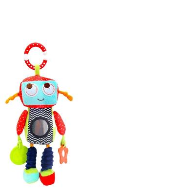 China 2021 NEW MINGJUN Eco-friendly Car Hanging Bed Hanging Multifunctional Robot Doll With Teether Baby Toy Pendant for sale