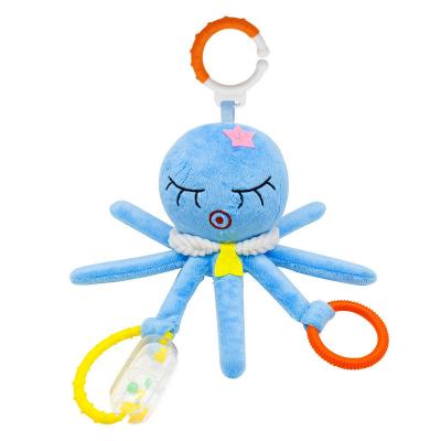 China 2021 NEW MINGJUN Octopus Cute Soft Toy Wagon Hanging Bed Eco-friendly Cute Plush Car Hanging Toy Creative Animal Doll for sale