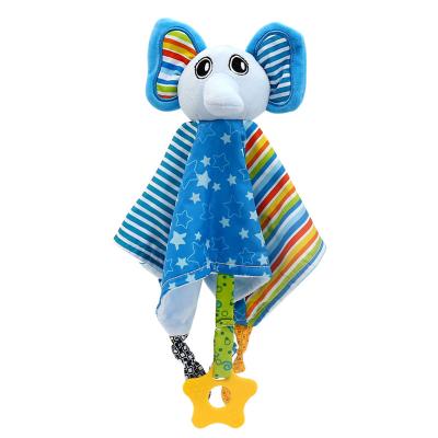 China Tmall Eco-friendly Comfort Towel Baby Can Be Imported Comfort Doll 0-1 Year Old Baby Plush Hand Puppet Comfort Toy for sale