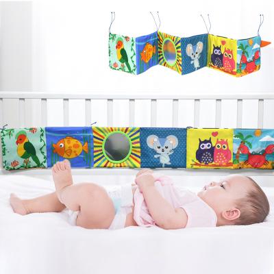 China Newbron Cloth Book Bumper Infant Crib Earlier Education 2021 NEW Ratchets Knowledge Round Multi-touch Colorful Bed Bumper Baby Toys 0-12 Months for sale