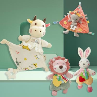 China 2021 Eco-friendly baby educational first education relieving towel can be used to chew and bite the baby to relieve sleep doll for sale