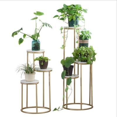 China Flower pot shelf steel three layer stand for planter for sale