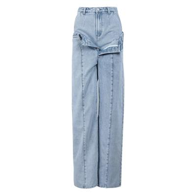 Cina Jeans di medio peso Pantaloni 30-32 Taille con tasche in vendita