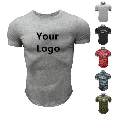 China Mensen T-shirt Custom Printing Sublimatie Gym Sport Oversized Tee Blank T-shirt Te koop