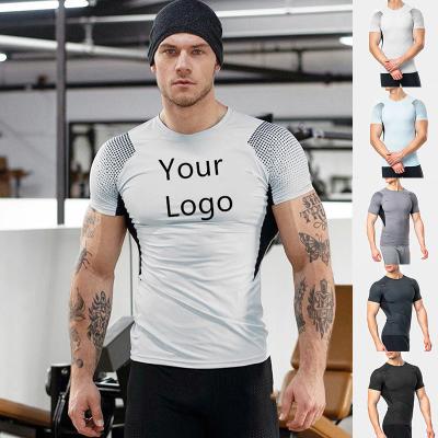 China Männer T-Shirt Aufschlag Sublimation Fitnessstudio Sport T-Shirt mit übergroßer Größe zu verkaufen