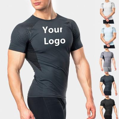 China Mensen T-shirt Custom Printed Sublimatie Gym Sport Oversized Tee Blank T-shirt Te koop