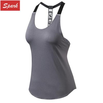 Chine Femmes de forme sèche ouverte côté lâche simple sport soutient-gorge respirant gym tank top à vendre