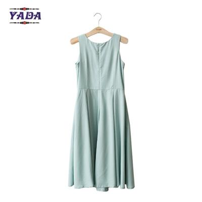 China Mujeres de alta calidad de una sola pieza vestido casual de verano sin mangas mujeres vestidos de invierno para damas en venta