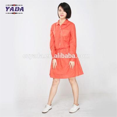 China Mujeres de manga larga algodón y lino verano casual delgado 2018 moda vestido de mujer i vestidos de damas con bajo precio en venta