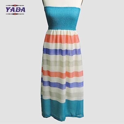 China En el hombro de la raya de maternidad de chifón más tamaño mujeres mujeres camiseta vestido de mujer vestidos de verano con precio bajo en venta