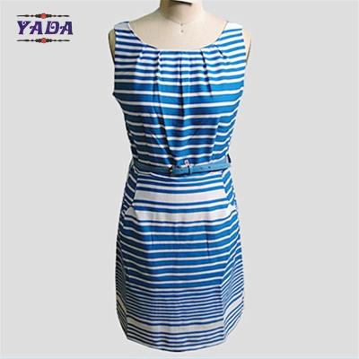 China Fashion white and blue sexy clothing clothes ladies dress for women for sale