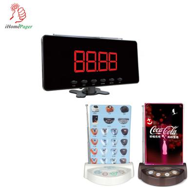 China wireless hotel waiters buzzer systems call button and monitor for sale