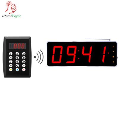 China simple queue calling keypad and 4 digits number LED display for sale