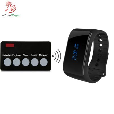 China clothing factory wireless electric calling bell on tailers operation desk to call manager for assistance for sale