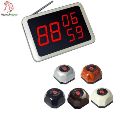 China Warm verkopen Kleine elektronische Buzzer Bell Draadloze service Kellner bellen Telefoon bel systeem Te koop